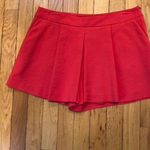 Red Zara shorts